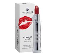 KAPLAN MD Perfect Pout SPF Lipstick - Anti-Ageing Brick Red Lipstick with SPF 30, Hyaluronic Acid & Maxi-Lip Peptides - Moisturising Colour for Dry Lips - Non-Sticky Cruelty-Free - HOLLYWOOD
