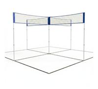 Kapler 14x14 FT Outdoor 4 Square Cross Volleyball Net Set
