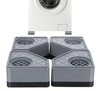 Kapmore Noise-Canceling Washer and Dryer Foot Pads - 4-Pack Square Rubber Pads for Anti-Vibration Support