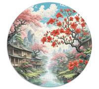 Kapok 1000 Pieces Jigsaw Unique Challenge Games Creative Round Puzzles Or Adults And Kids Puzzles for Adults 1000pcs (67.5x67.5cm)