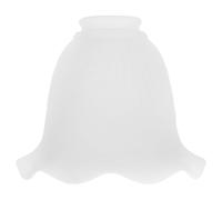 Kapok Flower Glass Lamp Shade E27 Pendant Light Cover for DIY Decor | Handblown Finish, Reverse Mouth Design, Suitable for Pendant Lights and Table Lamps, Kitchen Islands or Hallways