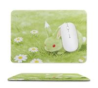 Kapok Light Green Stitched Edge Mouse Pad