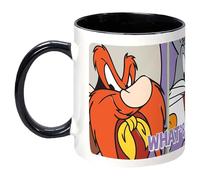 Kapow Gifts Bugs Bunny Mug. Looney Tunes Whats Up Doc Elmer Yosemite Cartoon Retro Kitchen Novelty Gift Idea for him