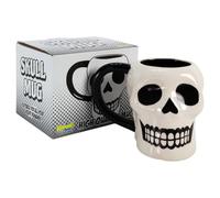 Kapow Gifts Skull Shaped Ceramic Mug, 10 cm Height Gift Boxed Cup Novelty Present