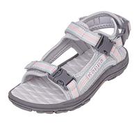 Kappa 260773 Girls’ Ankle Strap Sandals, Grey (L'grey/Rose 1421), 11 UK
