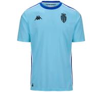 Kappa As Monaco 24/25 Kombat Goalkeeper Home Short Sleeve T-shirt Blue L Men