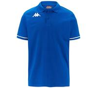 Kappa Men's Barli Polo Shirt, Blue and White, L