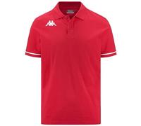 Kappa Men's Barli Polo Shirt, Red/White, XXL