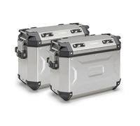 Kappa Bike Luggage KÕFORCE Panniers Side Case Set MONOKEY 37 Litre x2 Silver Box