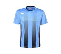 Kappa Men's BUGO T-Shirt, Light Blue, Black, XXL