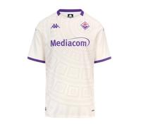Kappa Fiorentina 2025/2026 Official T-Shirt White Whisper/Violet TILLANDSI | Hydro-Way Protection Technology, Recycled Fabrics and Thermal Fusion Logos | S