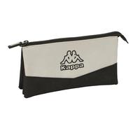 KAPPA GREY - Triple Pencil Case, Children's Pencil Case, Ideal for School Age Children, Comfortable and Versatile, Quality and Resistance, 22 x 3 x 12 cm