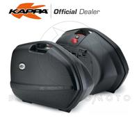KAPPA K33 Kit Pair Of Rigid Side Luggage 33 LT Waterproof Black Textured
