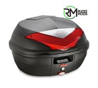 Kappa K355N Top Case - 35 Litre MONOLOCK® BLACK WITH RED REFLECTORS