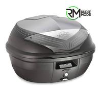 Kappa K355NT Top Case - 35 Litre MONOLOCK® BLACK WITH CLEAR REFLECTORS