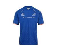 Kappa Kombat Fernando Alonso BWT Alpine F1 Team Official Formula 1 T-Shirt, Navy Blue, White, XXL