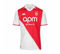 Kappa Kombat Home Monaco ACT Jersey, White/Red Tango Sp, 14 ans