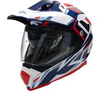 KAPPA KV-30 EVO GRAYER enduro helmet glossy white-blue-red M.