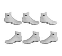 Kappa LOGO NKD ANK 3PACK Unisex Socks 12 Pairs Pack | White | 39-42