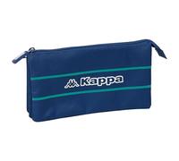KAPPA MARINO - Triple Pencil Case, Children's Pencil Case, Ideal for School Age Children, Comfortable and Versatile, Quality and Resistance, 22 x 3 x 12 cm