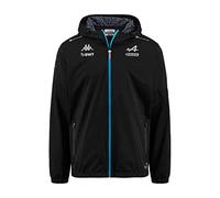 Kappa Men's Arafi Alpine F1 Skateboarding Hooded Jacket, Black, S