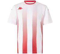 Kappa Men's BUGO T-Shirt, White/red, XL