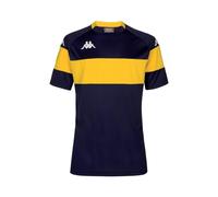 Kappa Men's DARETO T-Shirt, Navy Blue, Yellow, S