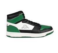 Kappa Men's Logo Basil Casual Shoes, Green Md-Black-White, 8 UK