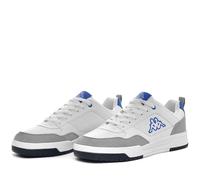 Kappa Men's Logo Manis Athletic Shoes, White-Blue Sapphire, 4 UK