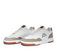 Kappa Men's Logo Manis Athletic Shoes, White-Brown DK Khaki, 6 UK