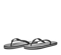 Kappa Men's Logo Moker Flip Flops, Black White, 7.5 UK