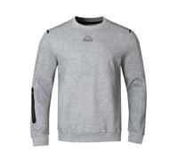 Kappa Mens Tfleece Crew in Grey Marl - Size Small