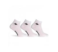 Kappa Pack of 6 Pairs Unisex Short Ankle Socks - Article K004 in Cotton, Available in White, Black, Blue and Grey