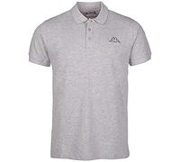 Kappa Peleot Polo Shirt, Men, Polo Peleot Shirt, Grey (Grey melange), 3XL