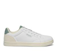 Kappa Tango 1.0 Unisex Double Density Sneakers - White/Green - Size 41 | Low-cut sneaker with synthetic upper, rubber outsole, and dual density foam insole.