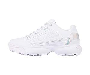 Kappa Unisex_Adult Rave GC Women Road Running Shoe, 1010 White, 4 UK