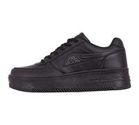 Kappa Unisex Bash PF OC Sneaker, Black/Grey, 4 UK