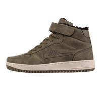 Kappa Unisex Style Code: 242799 Bash Mid Fur Sneaker, Army Black, 10.5 UK