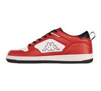 Kappa Unisex's Style Code: 243393 Alid Low Sneaker, White Red, 10 UK