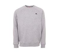 Kappa VAUKE Unisex Sweatshirt, Men's Cotton Jumper, Basic for Sports and Leisure, Sweater for Men and Women in Blue, Grey, Black, Jumper in Sizes S, M, L, XL & XXL, gray, L