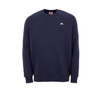 Kappa VAUKE Unisex Sweatshirt, Men's Cotton Jumper, Basic for Sports and Leisure, Sweater for Men and Women in Blue, Grey, Black, Jumper in Sizes S, M, L, XL & XXL, blue, XXL