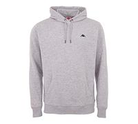 Kappa Venno Unisex Hooded Sweatshirt I Pullover Made from Cotton I Jumper for Leisure and Sports I Clothing for Men and Women - Grey - X-Large
