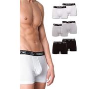 Kappa Vinesta Tight Boxer Shorts, Pack of 6, Retro Pants for Men, Made of Cotton, Tear-Resistant & Breathable Men's Underwear, Boxers in Value Pack as Sports Underwear or Loungewear, multicoloured, S