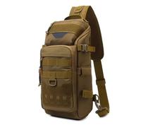KAPPDE Men's Fishing Chest Bag Tactical Backpack Sports Shoulder Outdoor Fanny Pack Hiking Climbing Cycling Sling Bags Camping Bag(Khaki)