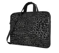 KAPPTYY Abstract Science Chemistry Illustration 3d Print Structured Laptop Bag Oxford Cloth Briefcase Padded Shoulder Case