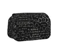 KAPPTYY Abstract Science Chemistry Illustration 3D Printing Pencil Case for Pencils, Handy Storage Box for Watercolor Pens Or Markers