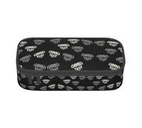 KAPPTYY American Bulldog Head Original High Capacity Pencil Case,Big Pen Box Organizer Portable Aesthetic Supply for Adults