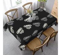 KAPPTYY American Bulldog Head Printing Elegant Party Tablecloth Cover With Soft Thick Fabric For Banquet Celebration