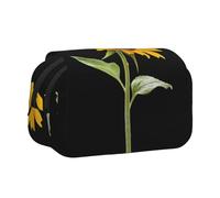 KAPPTYY Bloom Sunflower Printing Pencil Case for Pencils, Handy Storage Box for Watercolor Pens Or Markers