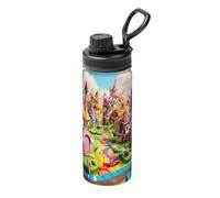 KAPPTYY Candy Land Printing Print 18oz Sports Insulated Kettle Versatile Travel Bottle For Basketball Outdoor